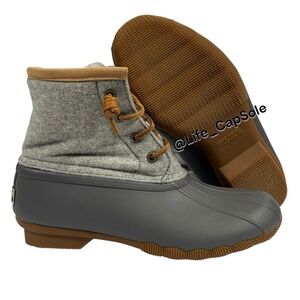 Size 6 Sperry Duck Rain Boot Wool Thinsulate Waterproof Classic 3M Rubber New‎